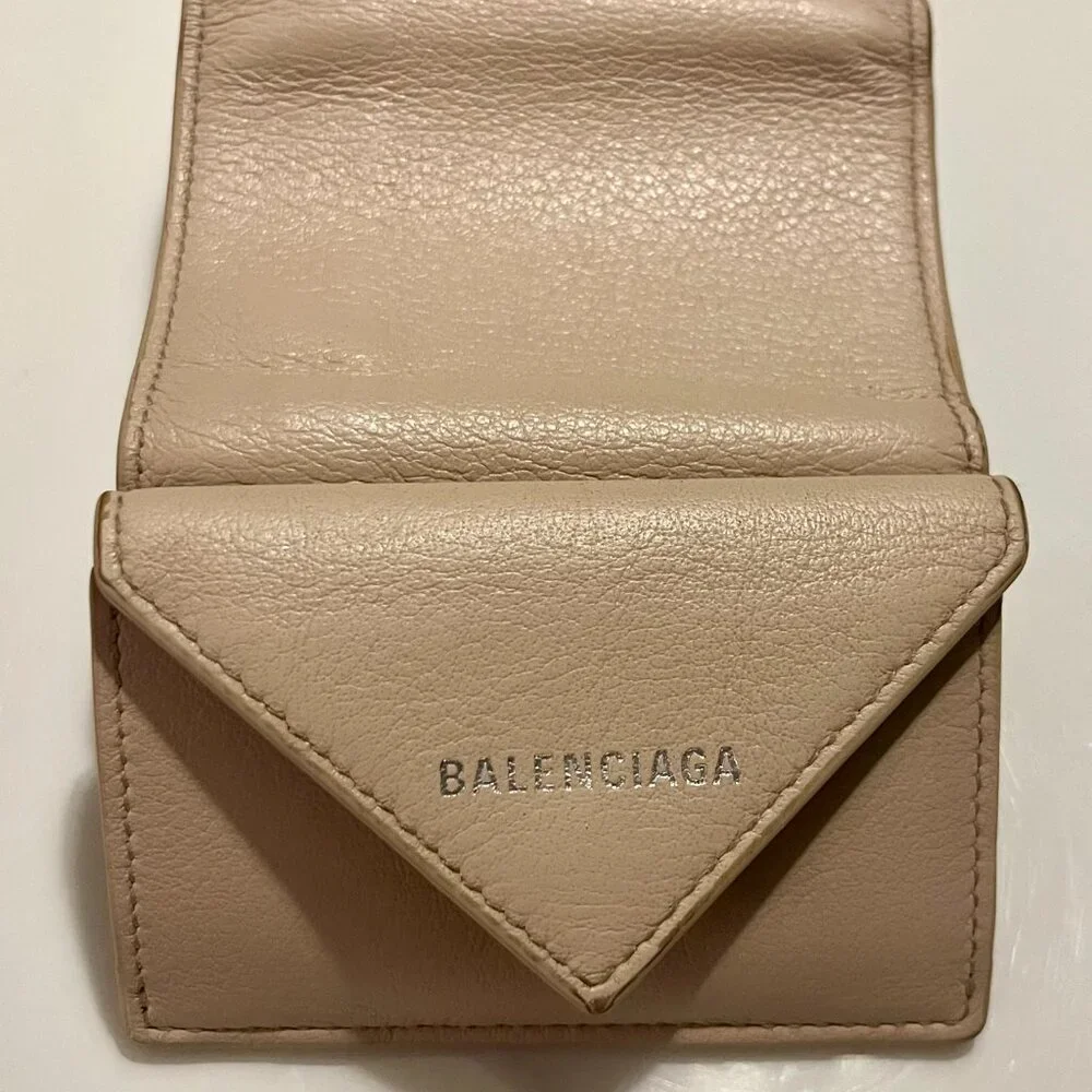 Authentic Balenciaga Papier Mini Tri-Fold Compact Wallet - Picture 3 of 11